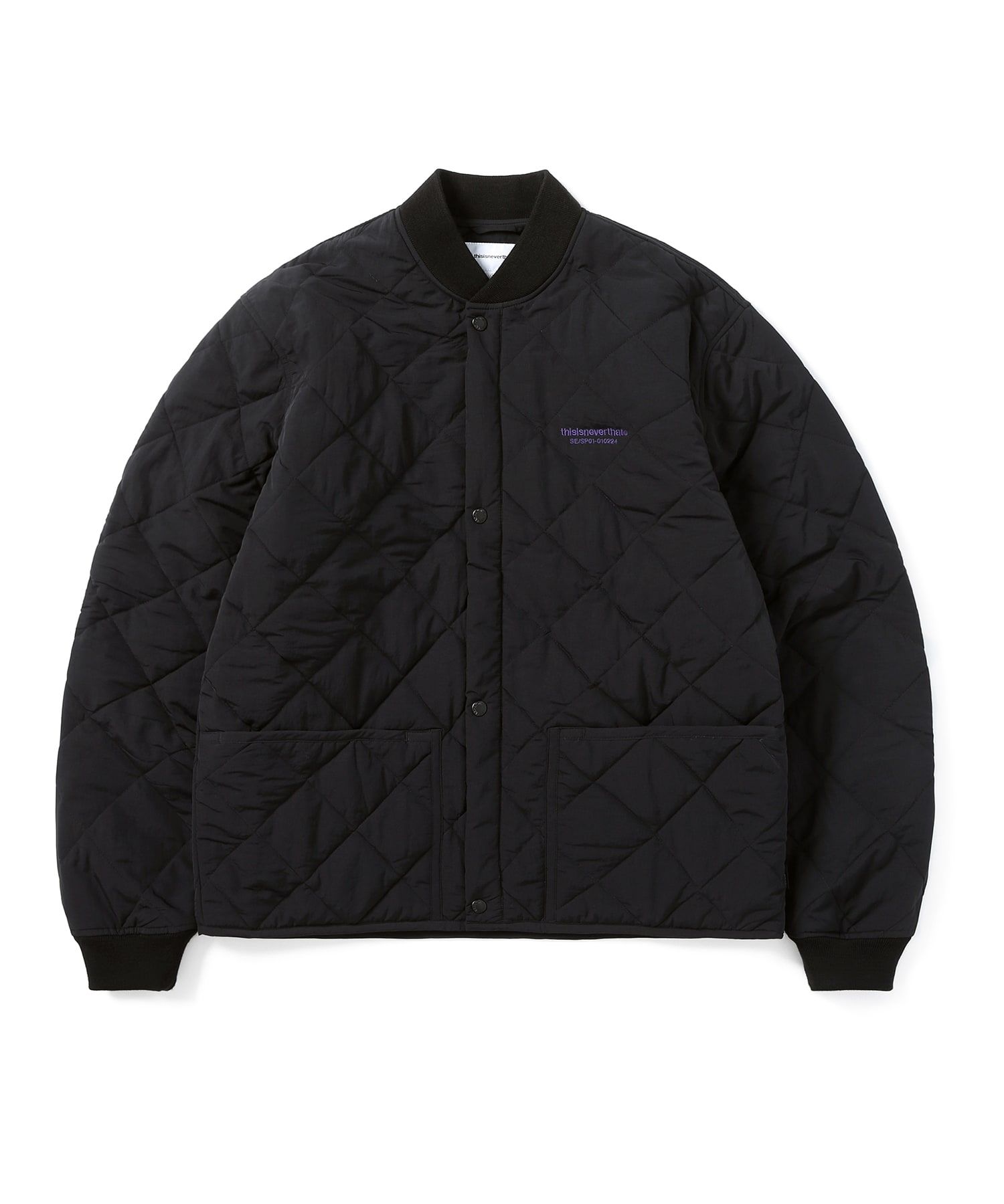 MUSINSA公式 | thisisneverthat® Globe Quilted Jacket Black