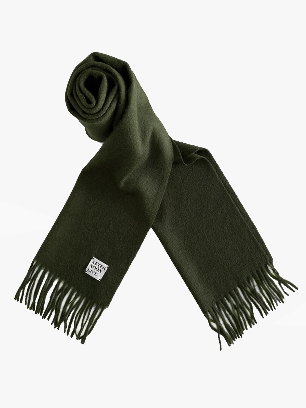 애프터눈라이브(AFTERNOONLIVE) Wool Muffler (Olive Green)