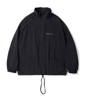 069 하프집 트랙 아노락 블랙