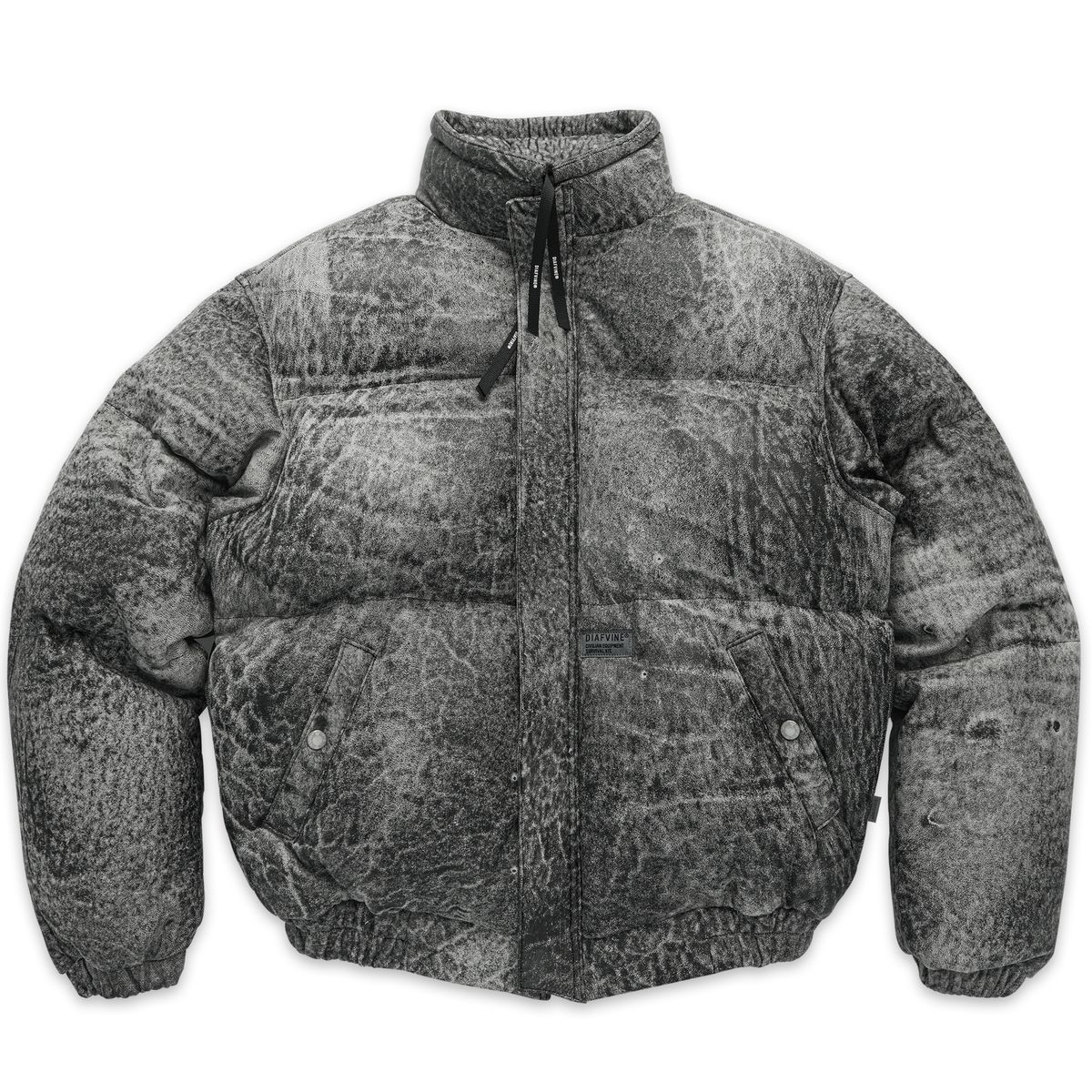 디아프바인(DIAFVINE) DV.LOT 676 Distressed Sheep skin Duck down-Armor -Black Gray-