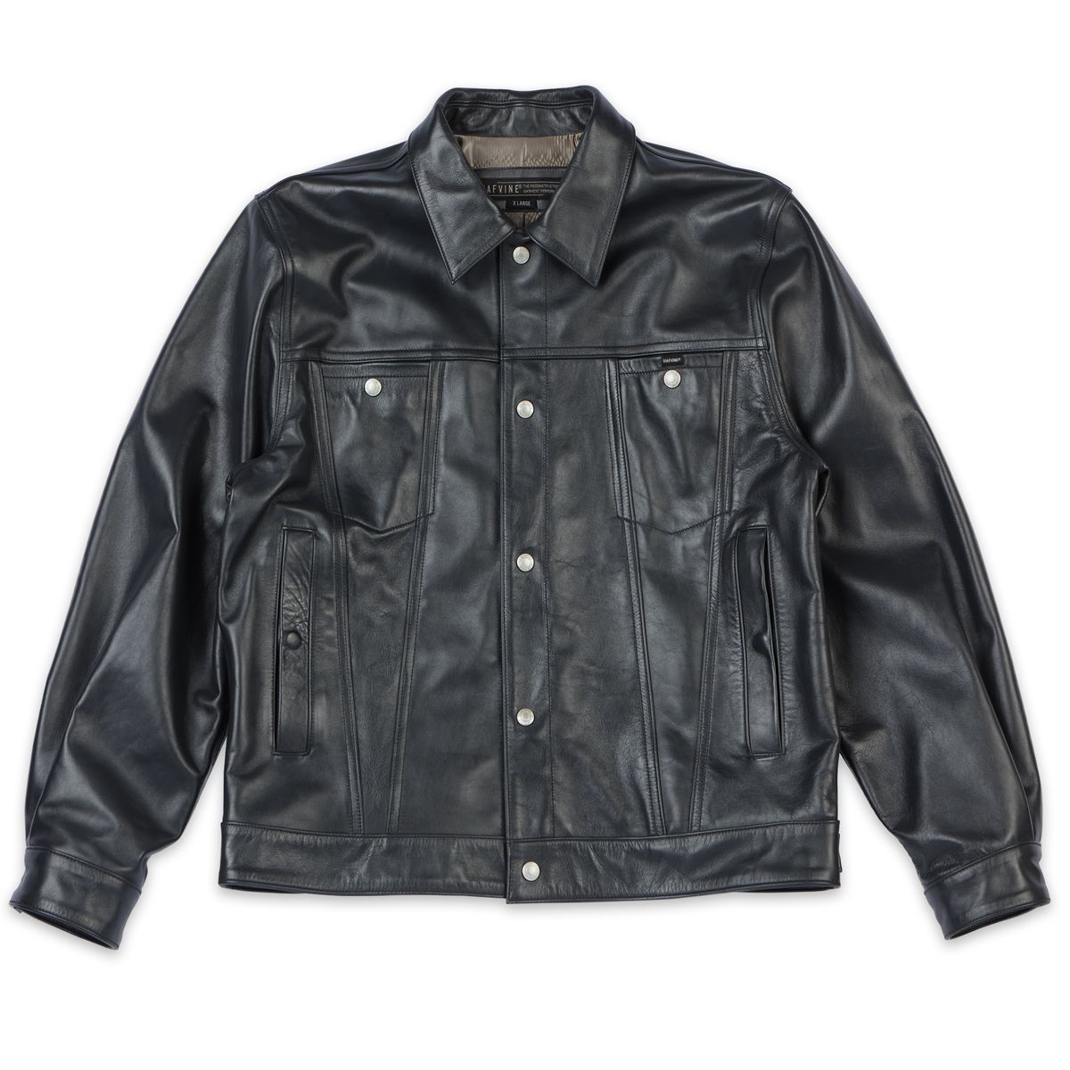 디아프바인(DIAFVINE) DV.LOT 669 Calf skin Trucker -Navy Gray-