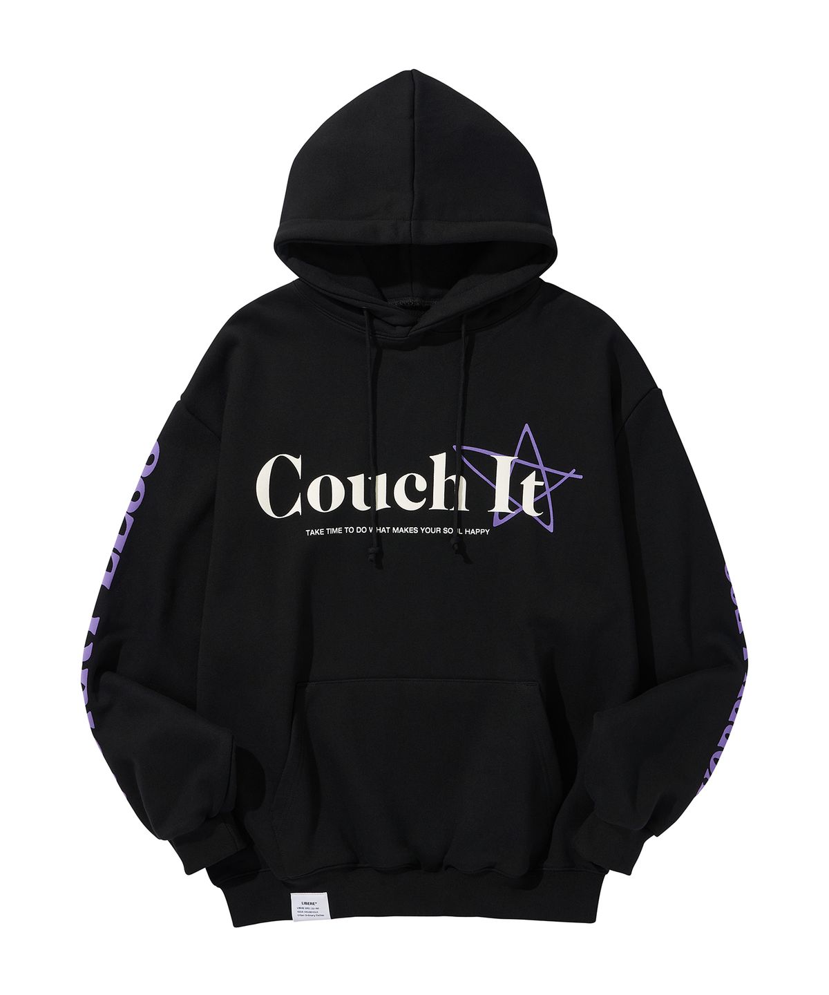 리베레(LIBERE) COUCH IT LOGO HOODIE / BLACK