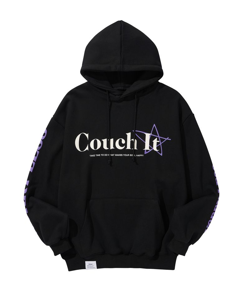 COUCH IT LOGO HOODIE / BLACK