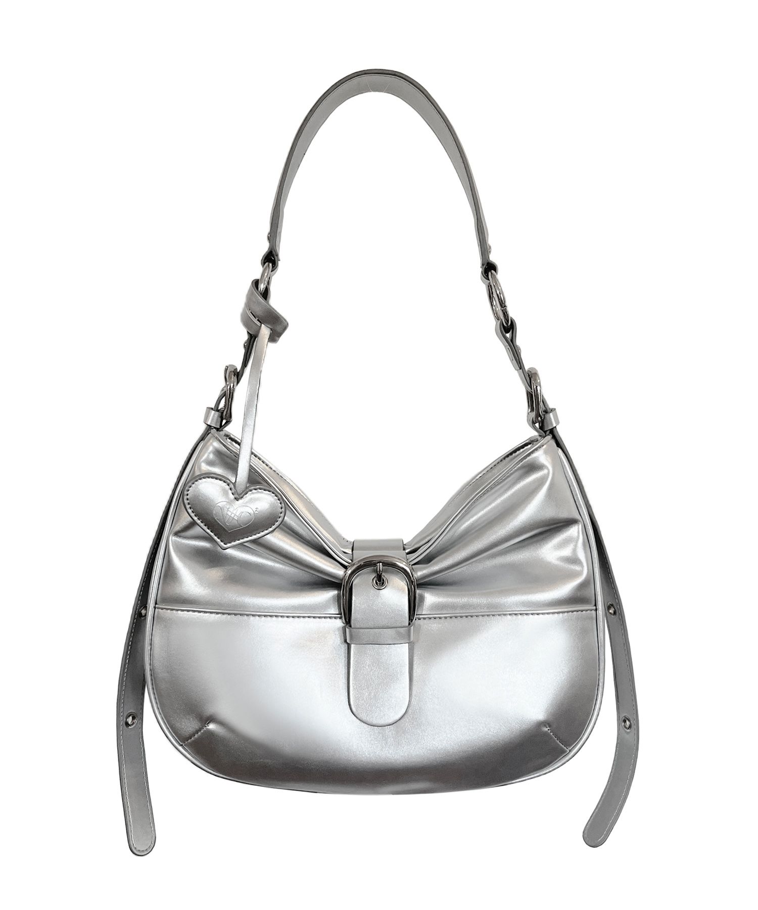 ★関税込★NOFFICIALNOFFICE★RIBBON BUCKLE SHOULDER BAG★ MUSINSA | NOFFICIALNOFFICE Ribbon Buckle Shoulder Bag Silver