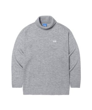 베이직 로고 터틀넥 스웨터 [L-M-GREY](UYALK12_12)