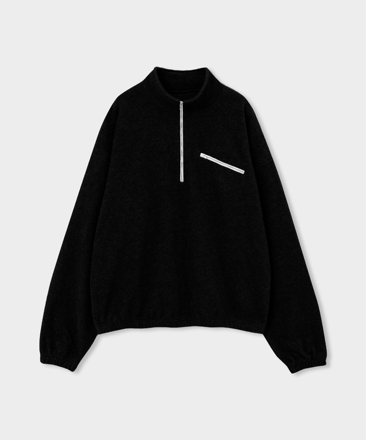 애쉬아워(ASHOUR) Softer Fleece Zip Up Black