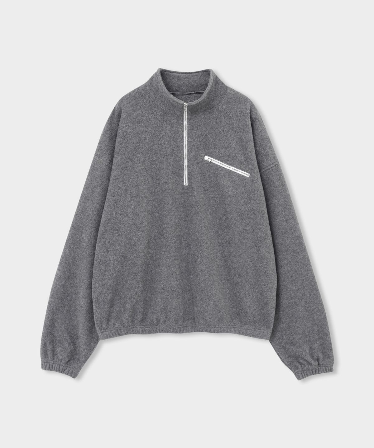 애쉬아워(ASHOUR) Softer Fleece Zip Up Melange Grey