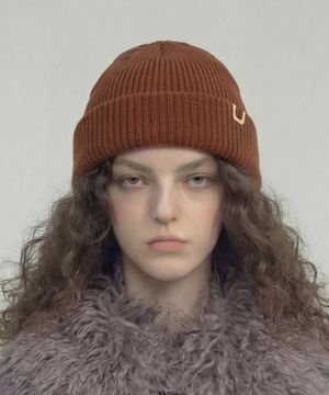 겨울 숏비니 DOUBLE ROLL UP BEANIE / AC / ORIGIN BROWN