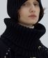 겨울 목도리 NECK WARMER / RIB / LAMBS WOOL / BLACK