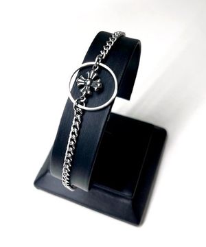 [남여공용] 써지컬스틸 엔틱크로스써클 팔찌 / GHMB-241