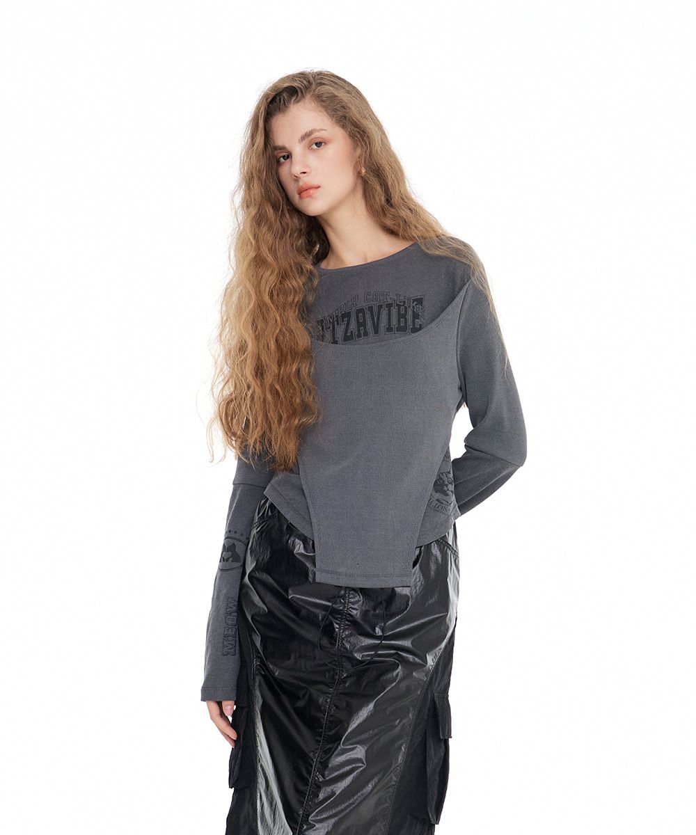 ITZAVIBE☆TWO RIBBON LONG SLEEVE ITZAVIBE | No.1 K-fashion Store MUSINSA