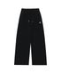 (기모)Signature relax wide pants - BLACK