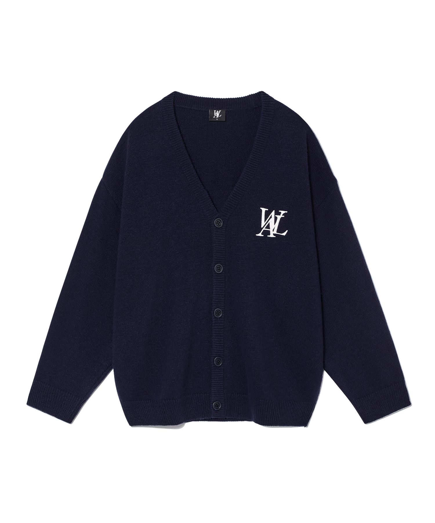 ジャケット WOOALONG Signature daily over fit knit cardigan NAVY MUSINSA | WOOALONG Signature daily over fit knit cardigan - NAVY