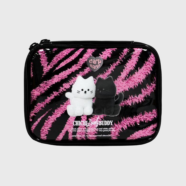 ZEBRA PATTERN CHICHI-PINK(트래블파우치)