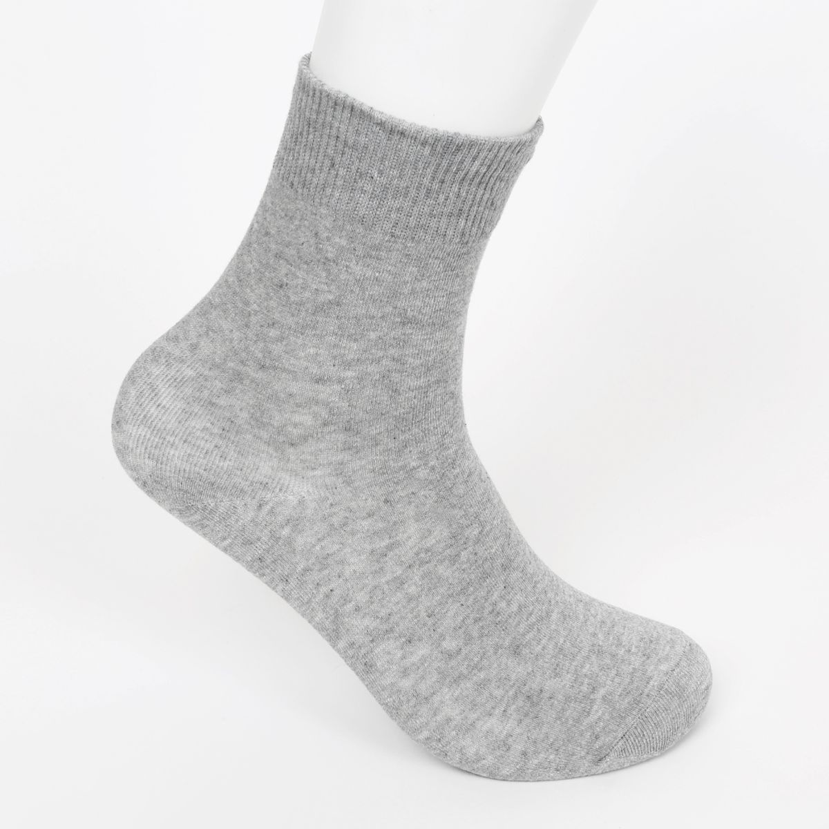 삭스에이(SOCKSA) [10PACK] 베이직 200N 소프트 무지 긴양말 그레이