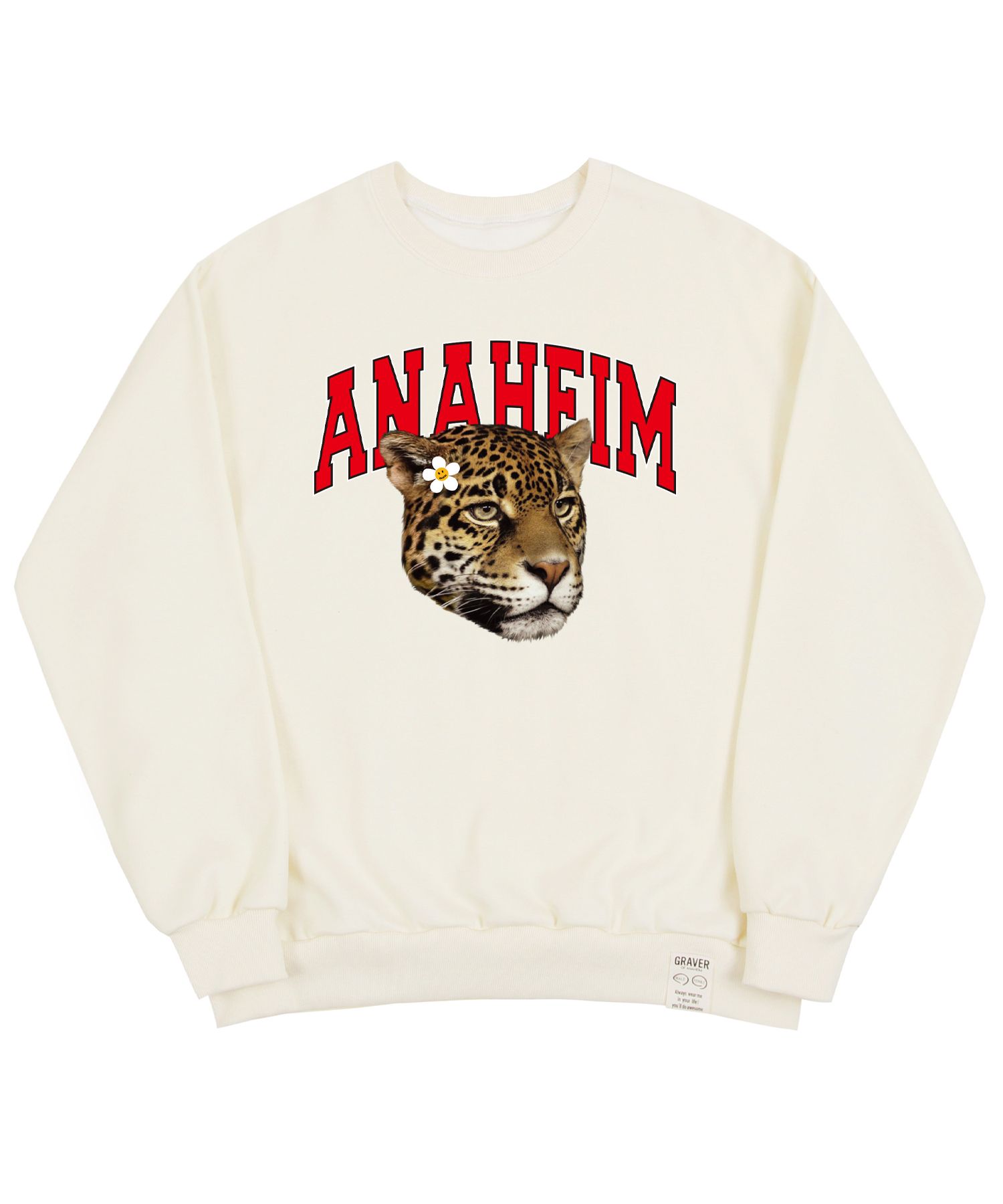 【GRAVER】22FW★ [UNISEX] Anaheim Real Leopard Sweatshirt MUSINSA | GRAVER [UNISEX] Anaheim Real Leopard Sweatshirt_Cream