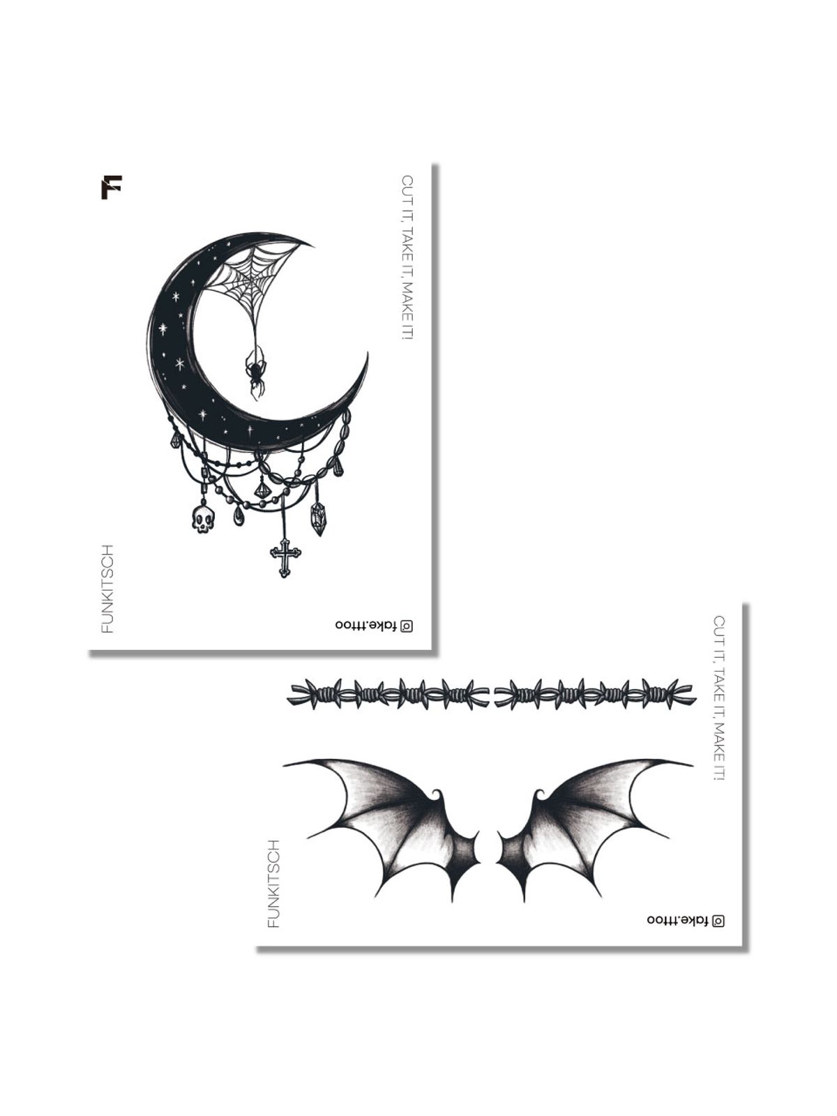 페이크타투(FAKETTT) Moon-Wing set