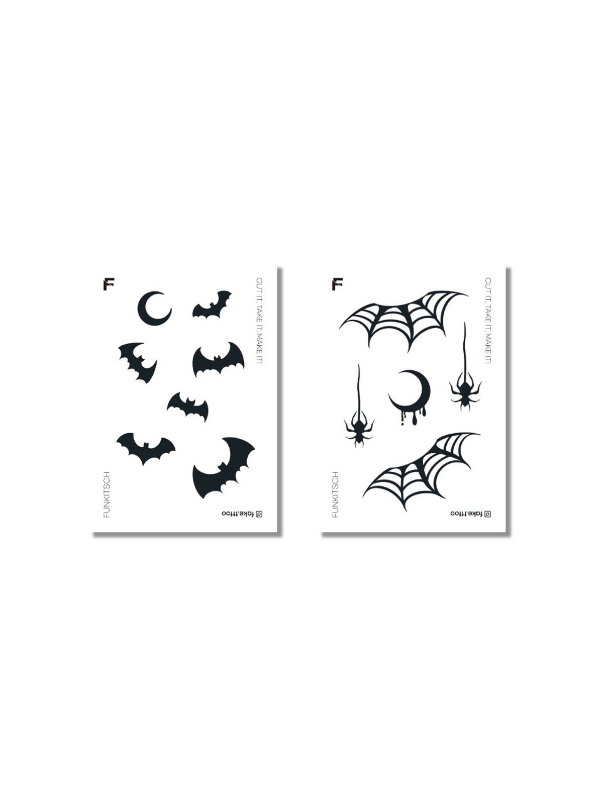 페이크타투(FAKETTT) Bat-Spider set
