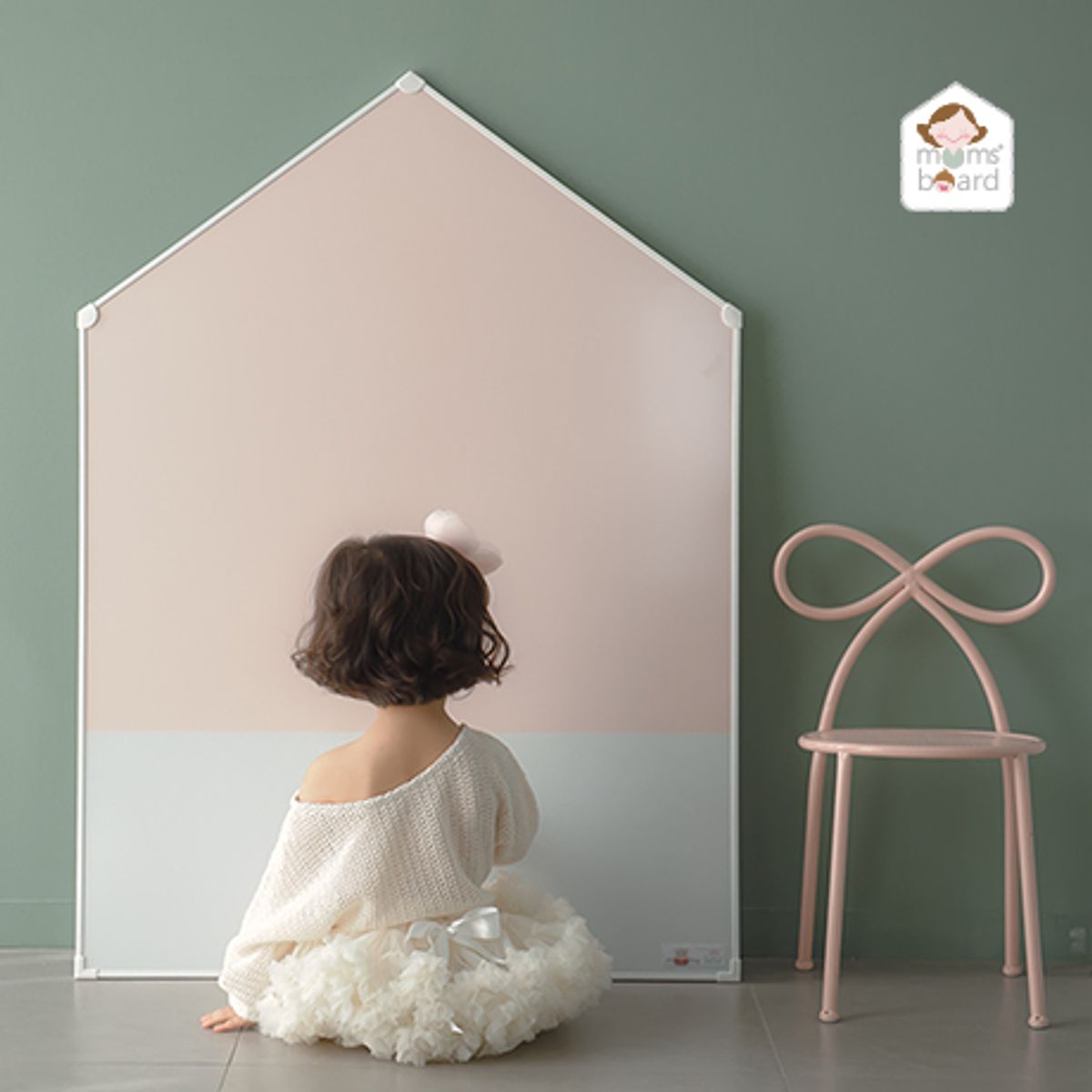 맘스보드(MOMSBOARD) 제제하우스애드 베이비핑크보드 M & 해브세트