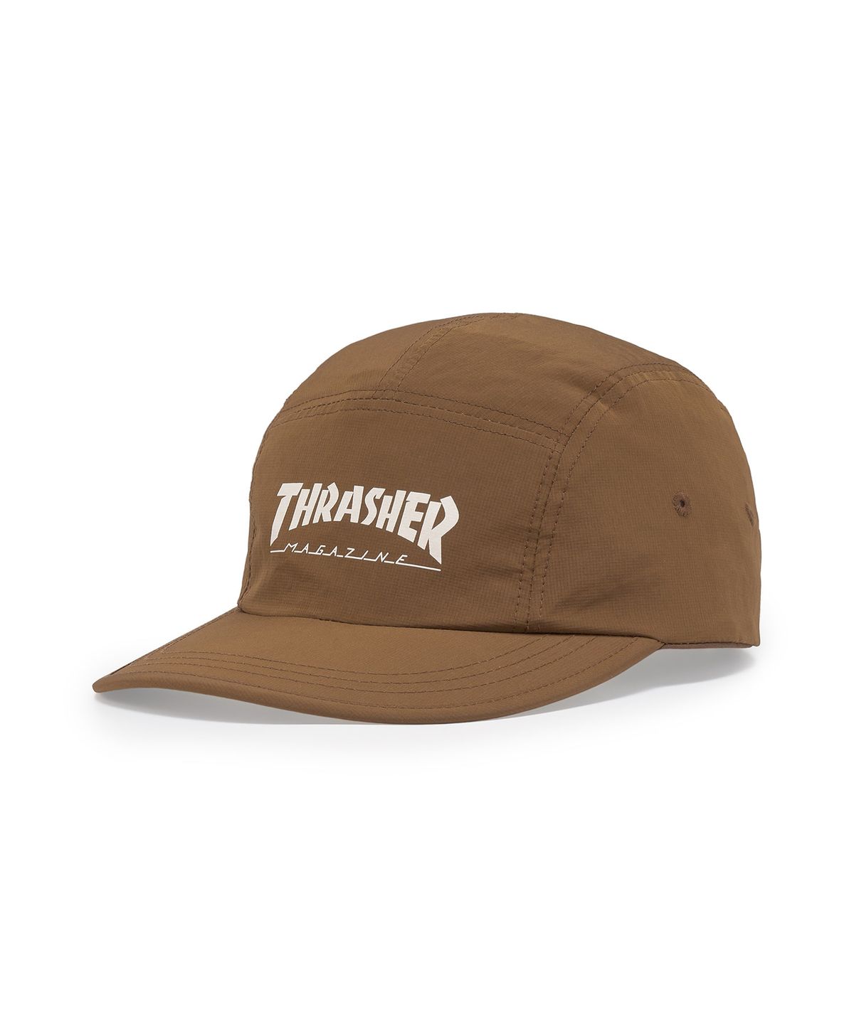 트레셔(THRASHER) 매거진 로고 캠프캡 브라운