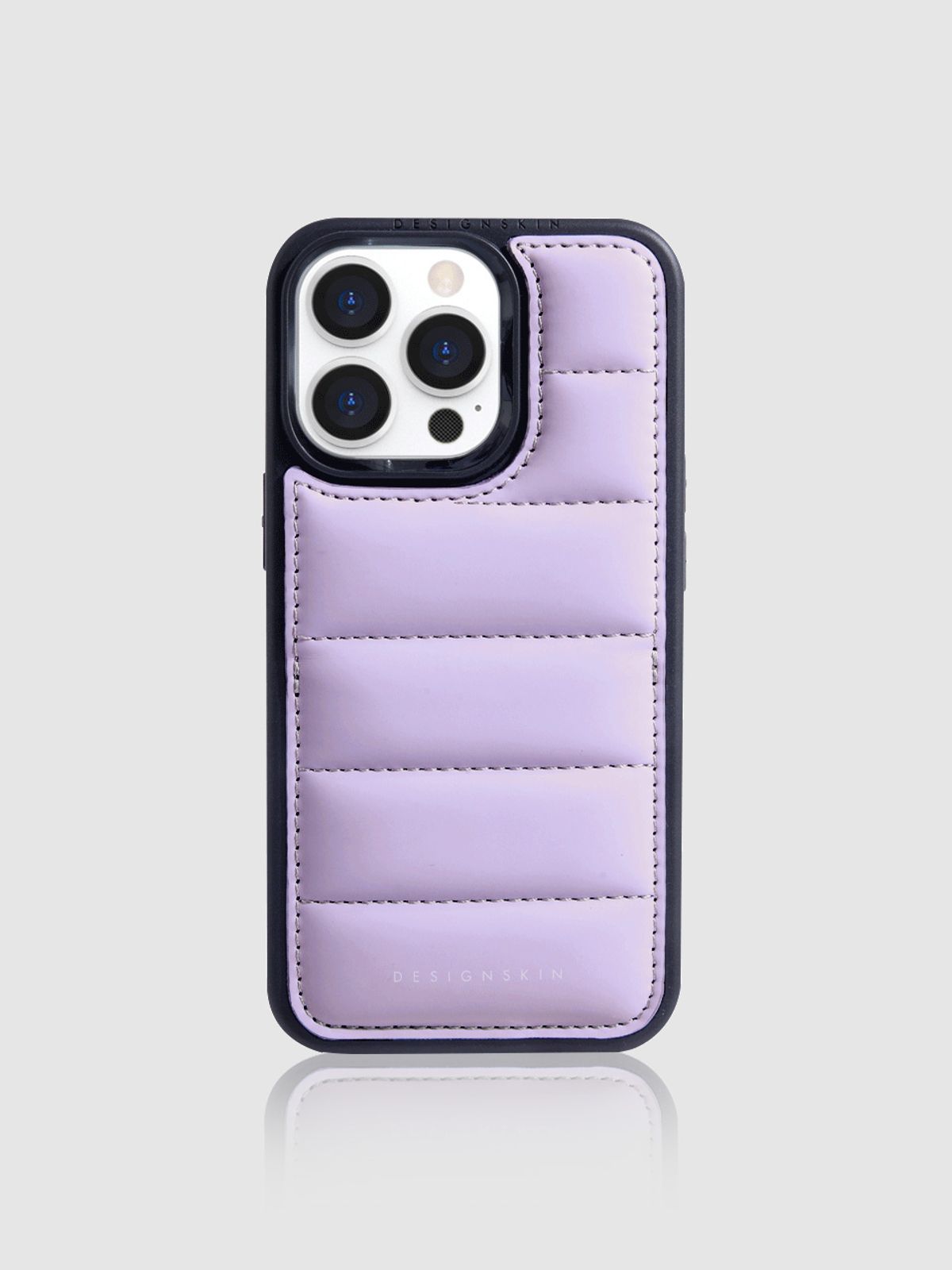 디자인스킨(DESIGNSKIN) 아이폰 히든포켓 엠보 케이스-바이올렛