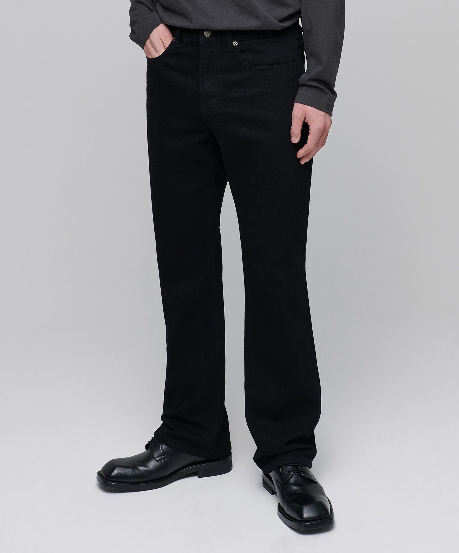 MUSINSA STANDARD MEN'S_セミブーツカットデニムパンツ_3色 MUSINSA STANDARD(ムシンサスタンダード) デニム・ジーパン