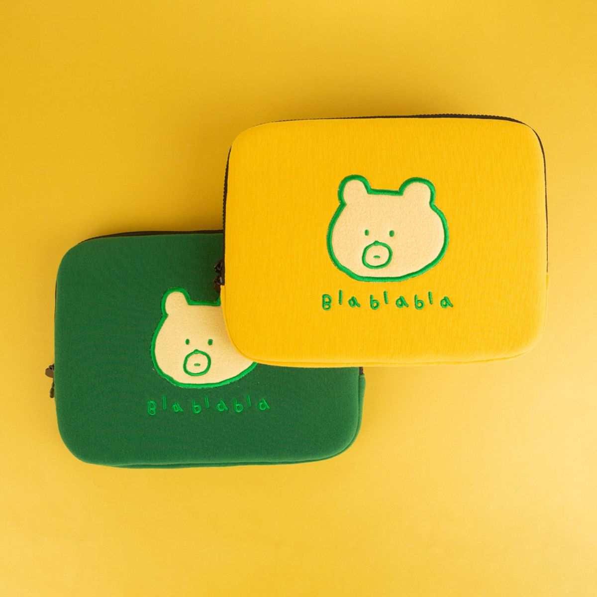 올뉴프레임(ALL NEW FRAME) 자수 노트북파우치_블라블라베어 2종(아이패드 11/13/15인치)