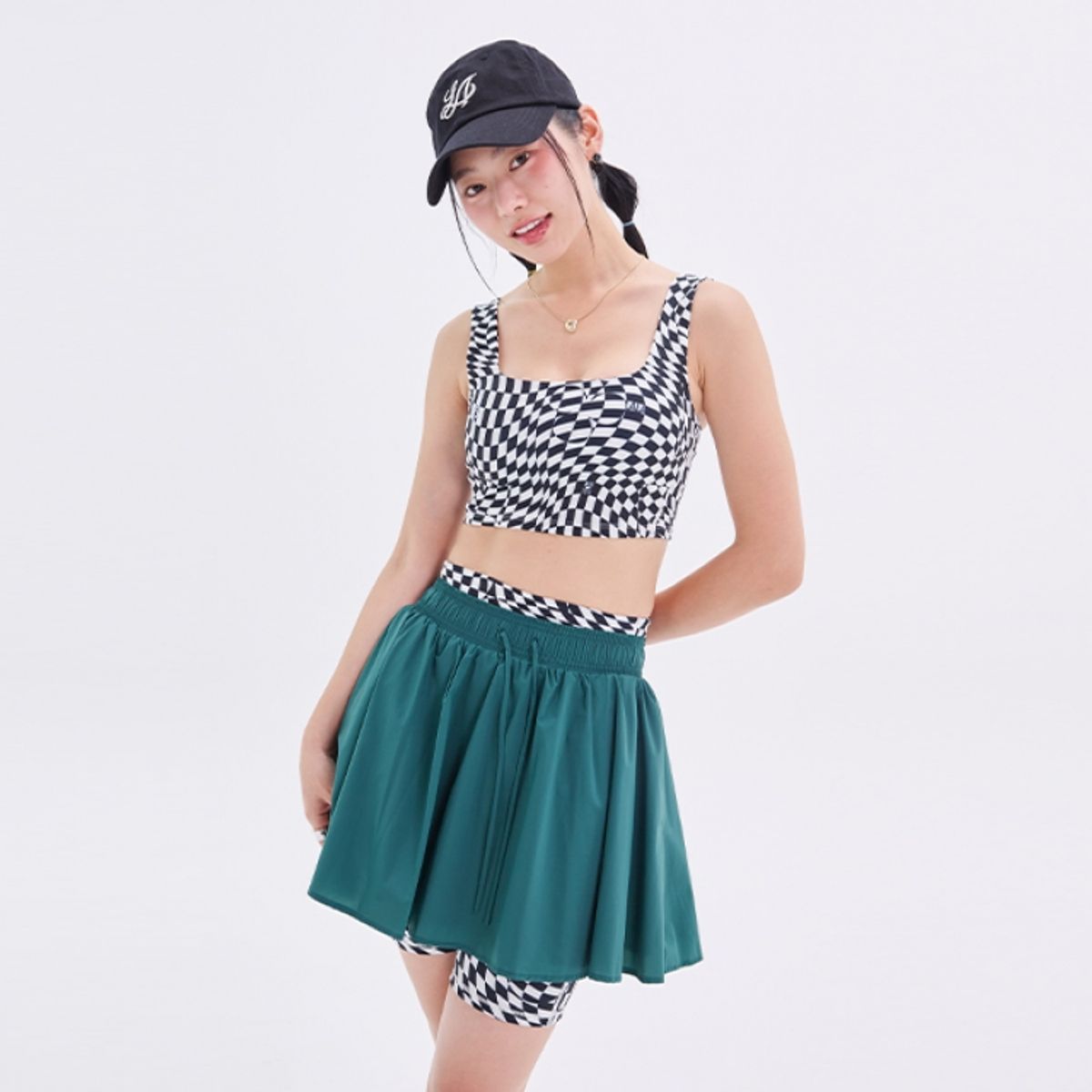 라라폭스(LALAFOX) CHECKERBOARD BRA TOP BN3BR007