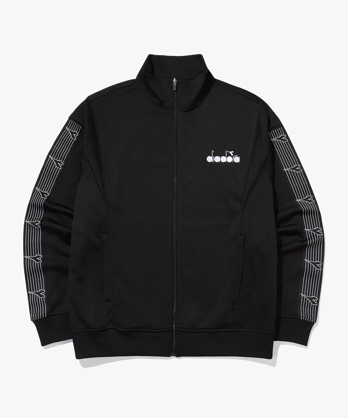 디아도라(diadora) 테니스 트레이닝 워싱 자켓 BLACK
