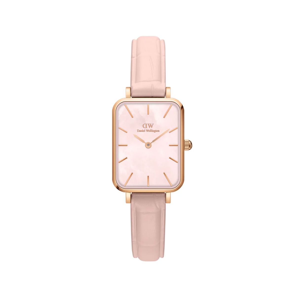 다니엘 웰링턴(DANIEL WELLINGTON) QUADRO PRESSED ROUGE 가죽손목시계