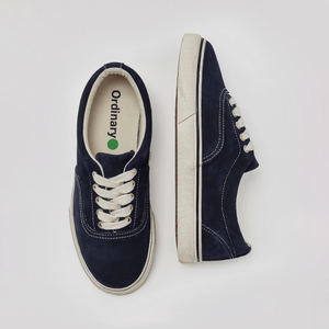 ORIGINAL GROUND SNEAKERS 002 SUEDE NAVY