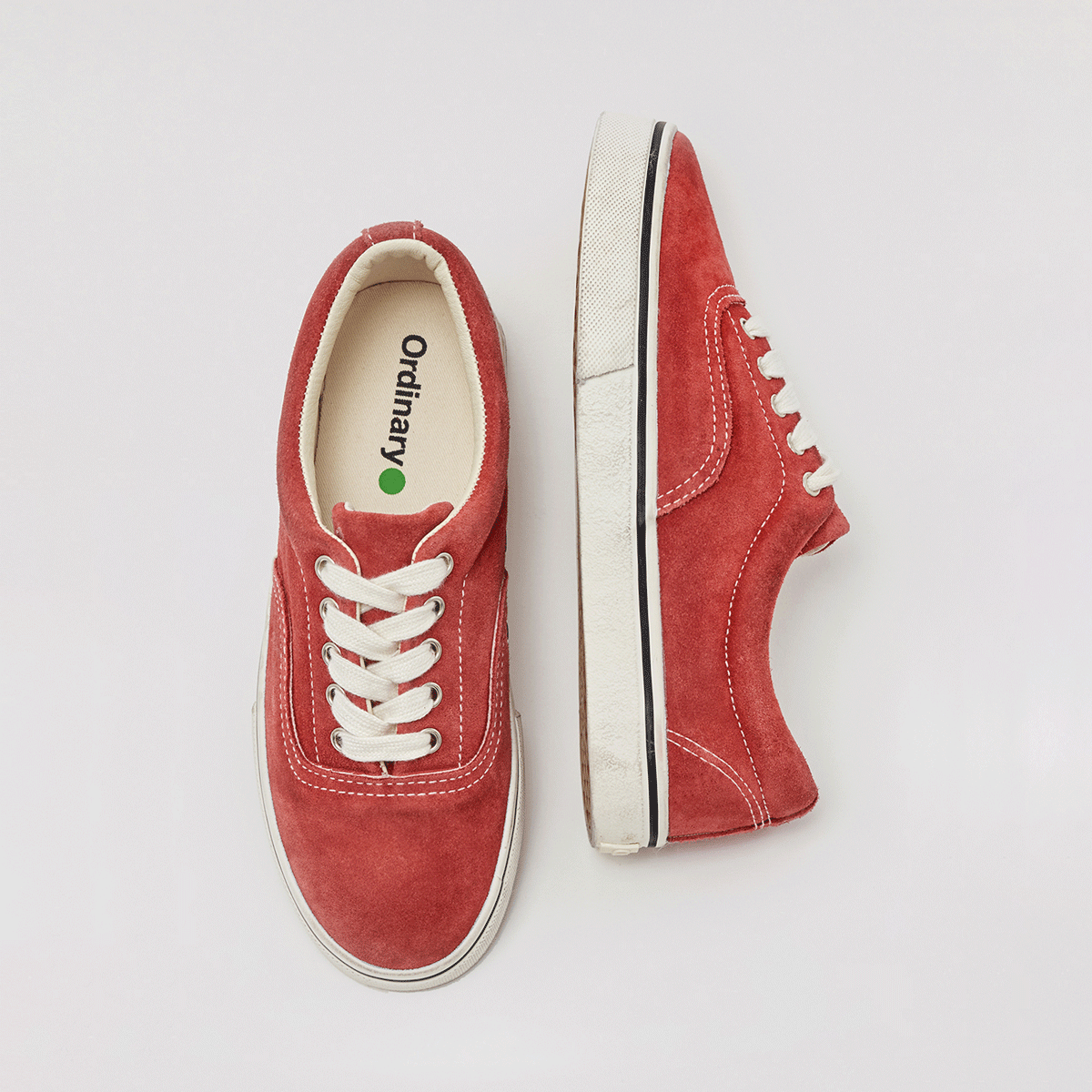 오디너리원(ORDINARYONE) ORIGINAL GROUND SNEAKERS 002 SUEDE RED