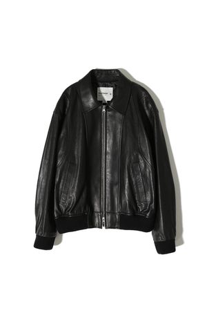 Capital Leather Blouson Jacket Black