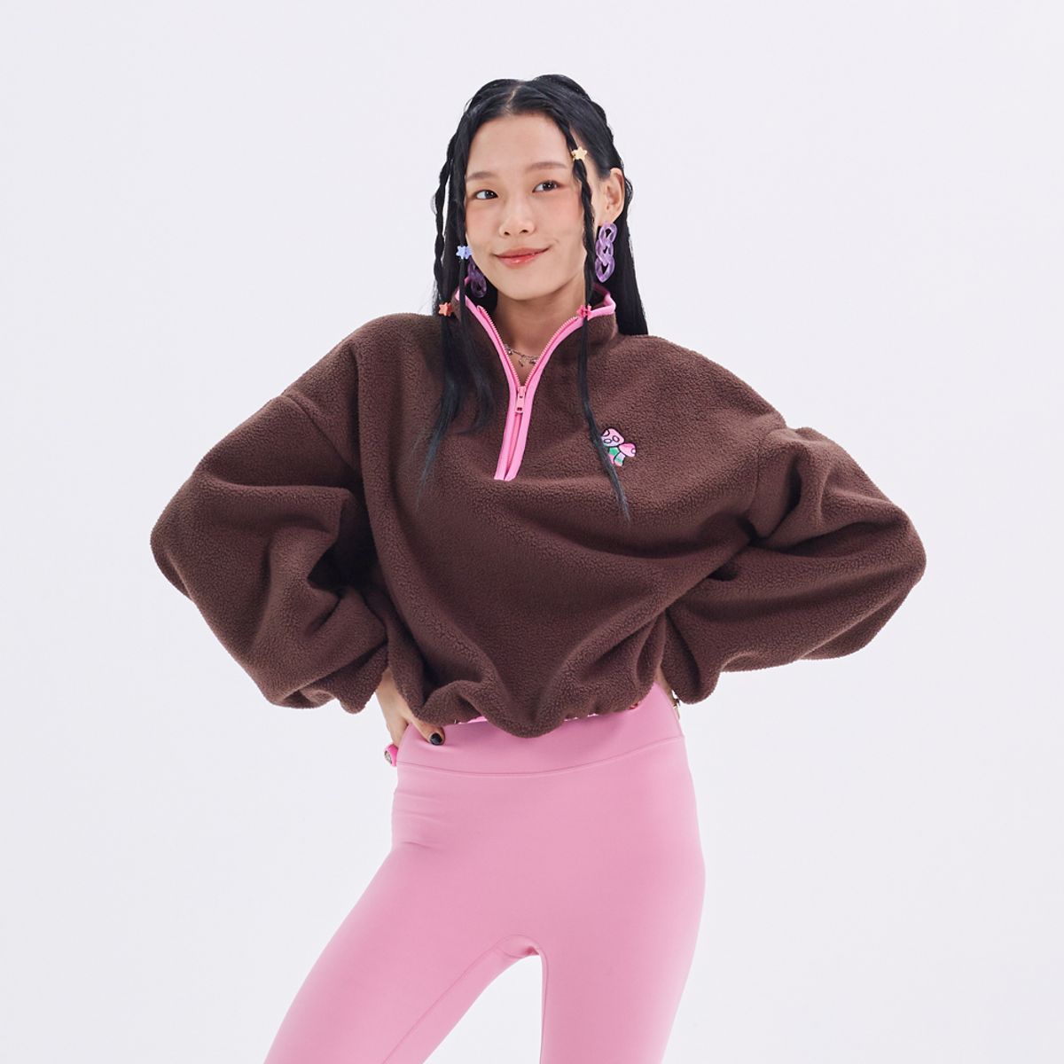 라라폭스(LALAFOX) MUSHROOM FLEECE JACKET BN4WJ003
