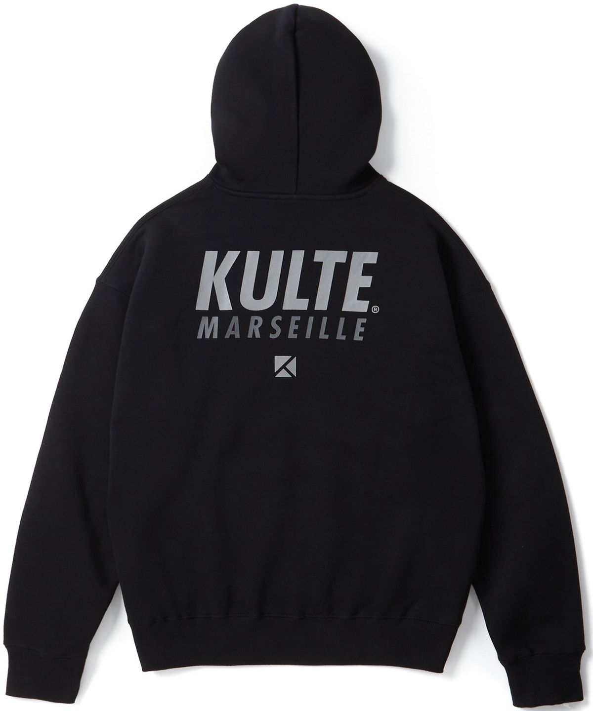 쿨트(KULTE) 다이나믹 로고 후디 블랙