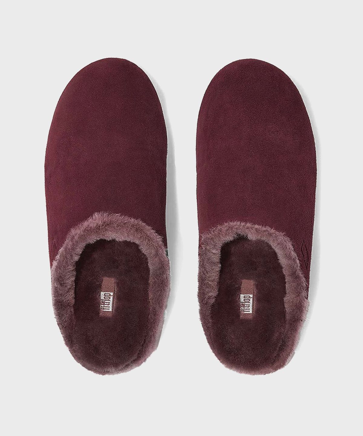 핏플랍(FITFLOP) 크리시 시어링 어그 슬리퍼 Plummy