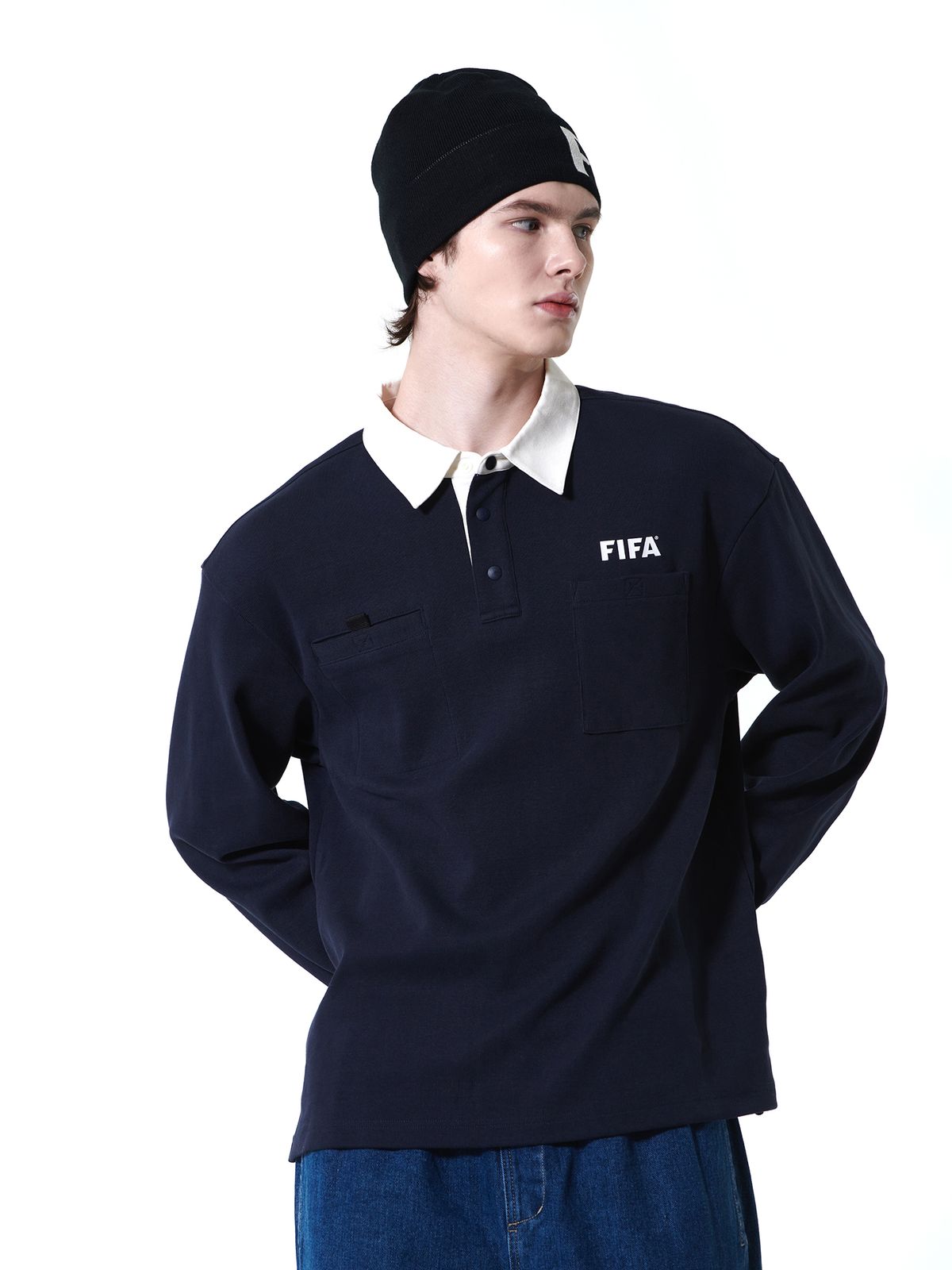 피파 1904(FIFA 1904) 카라 포켓 티셔츠 네이비(FF24TC01U_240)