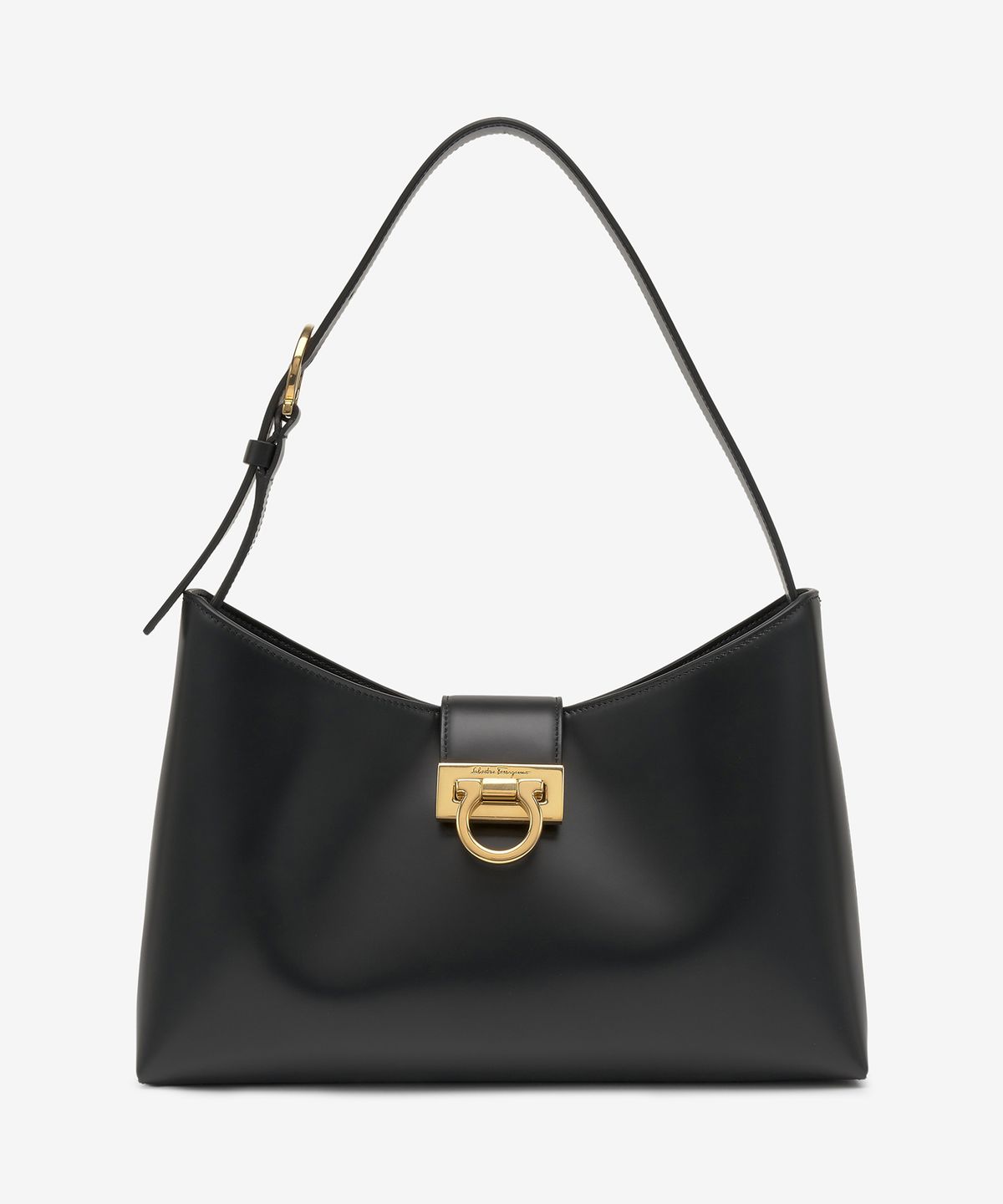 페라가모(SALVATORE FERRAGAMO) 여성 트리폴리오 숄더백 - 블랙 / 210926745035