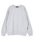베이직 오버핏 드롭숄더 맨투맨_화이트 멜란지
