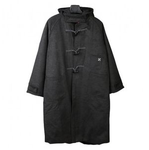 오버핏 더플 코트 CHARCOAL