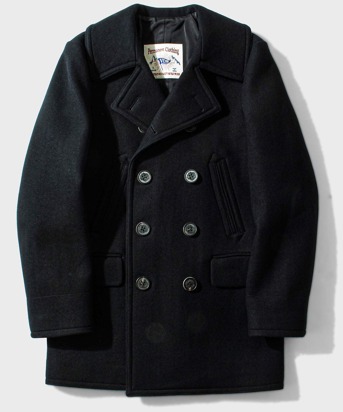 비디알(VDR) VIRGIN WOOL NAVY ORIGINAL COAT [Black Night]