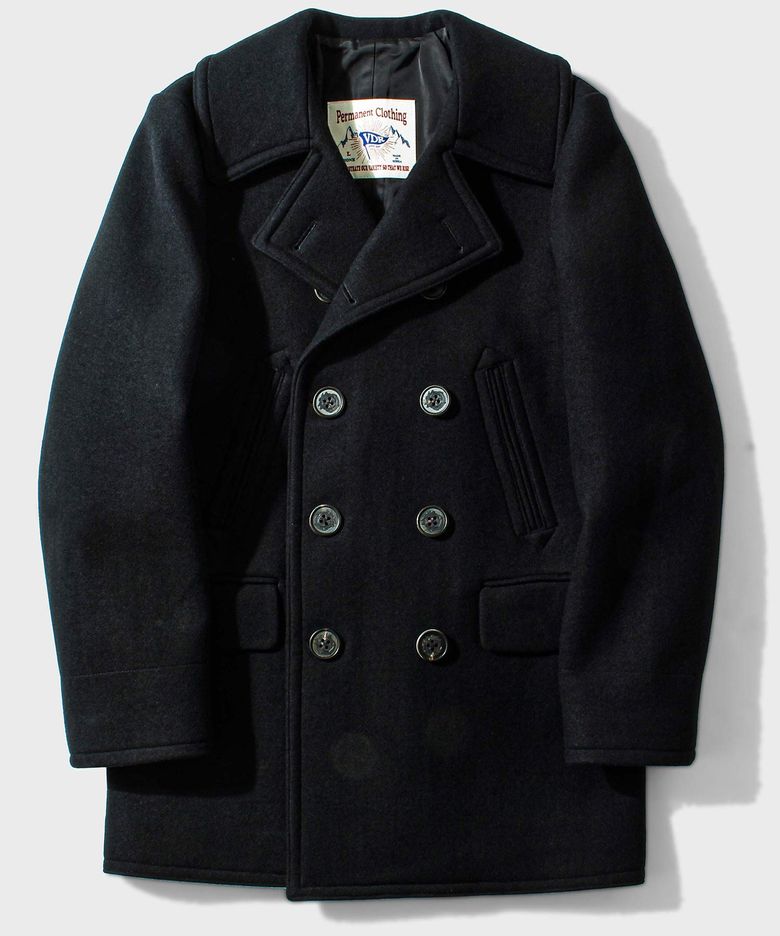 VIRGIN WOOL NAVY ORIGINAL COAT [Black Night]