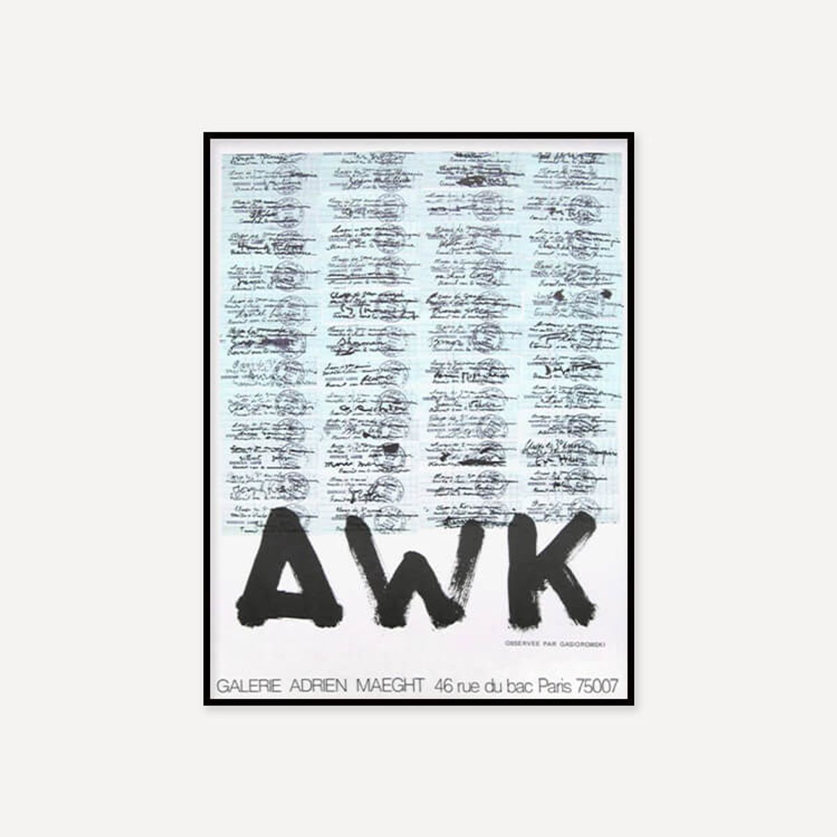 그릿시즌(GREET SEASON) 제라르 가시오로프스키 AWK (액자 포함)
