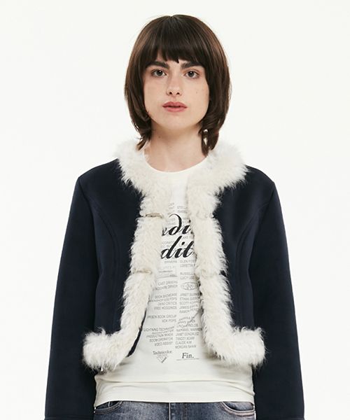 アウターその他 KIRSH Collection fur mustang navy KCQWCCT541M MUSINSA公式 | KIRSH kirsh Fur Mustang [Navy]