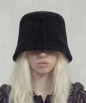 코듀로이 버킷햇 STAND BUCKET / WAVE CORDUROY / BLACK