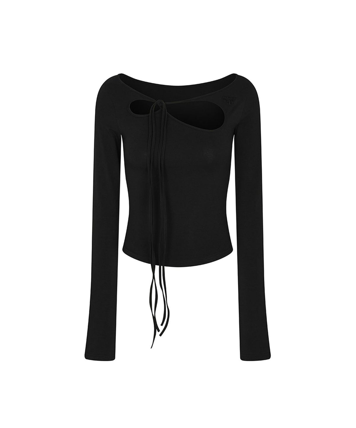 페인오어플레져(PAINORPLEASURE) ORCHID TOP black