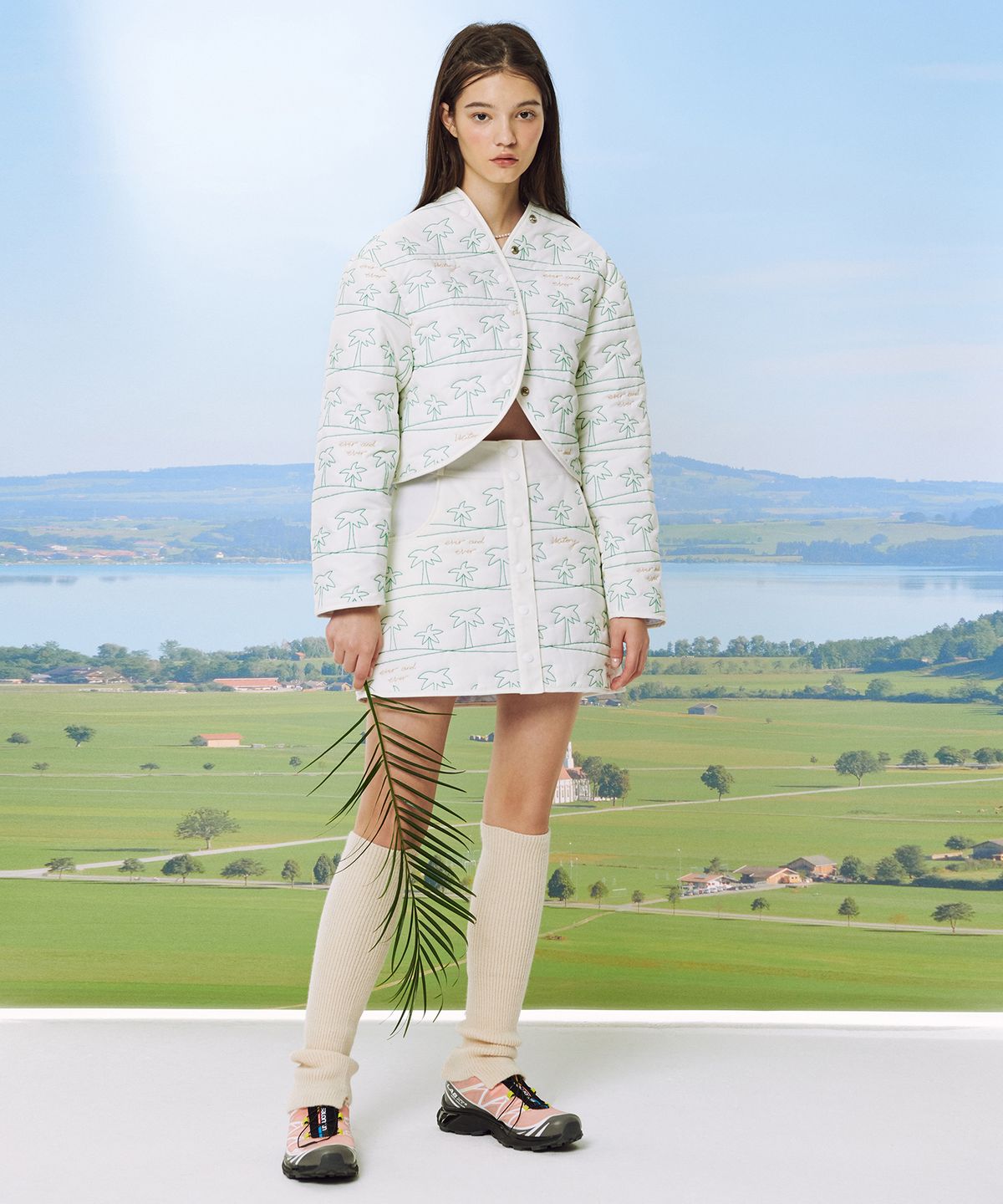 고코리(GOCORI) TREE OF VICTORY QUILTING SKIRT 퀼팅 미니 스커트