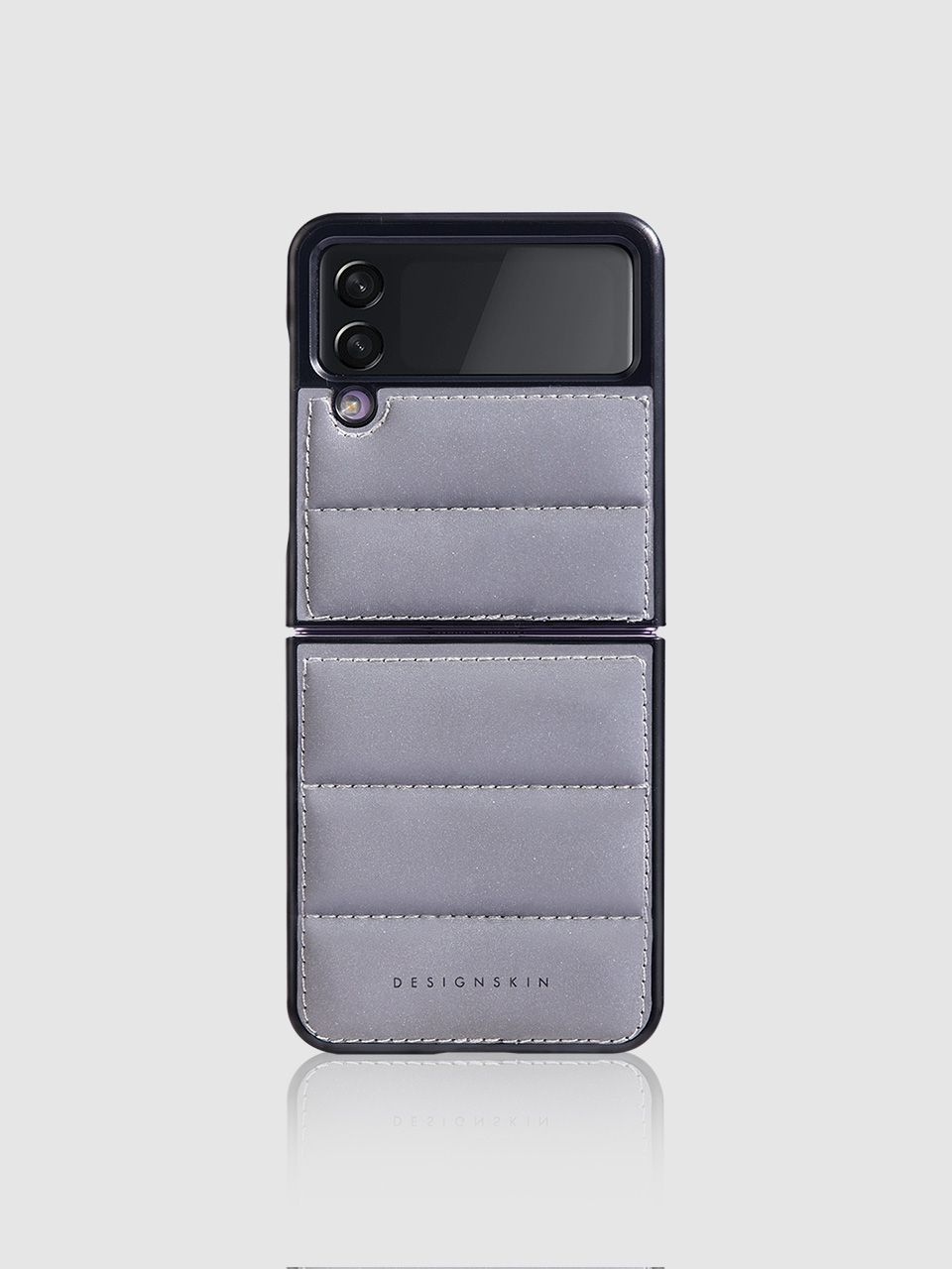 ★DESIGN SKIN★ Galaxy Z Flip 4 Embo Case Reflective Silver MUSINSA | DESIGNSKIN Galaxy Z Flip 4 Embossed Case