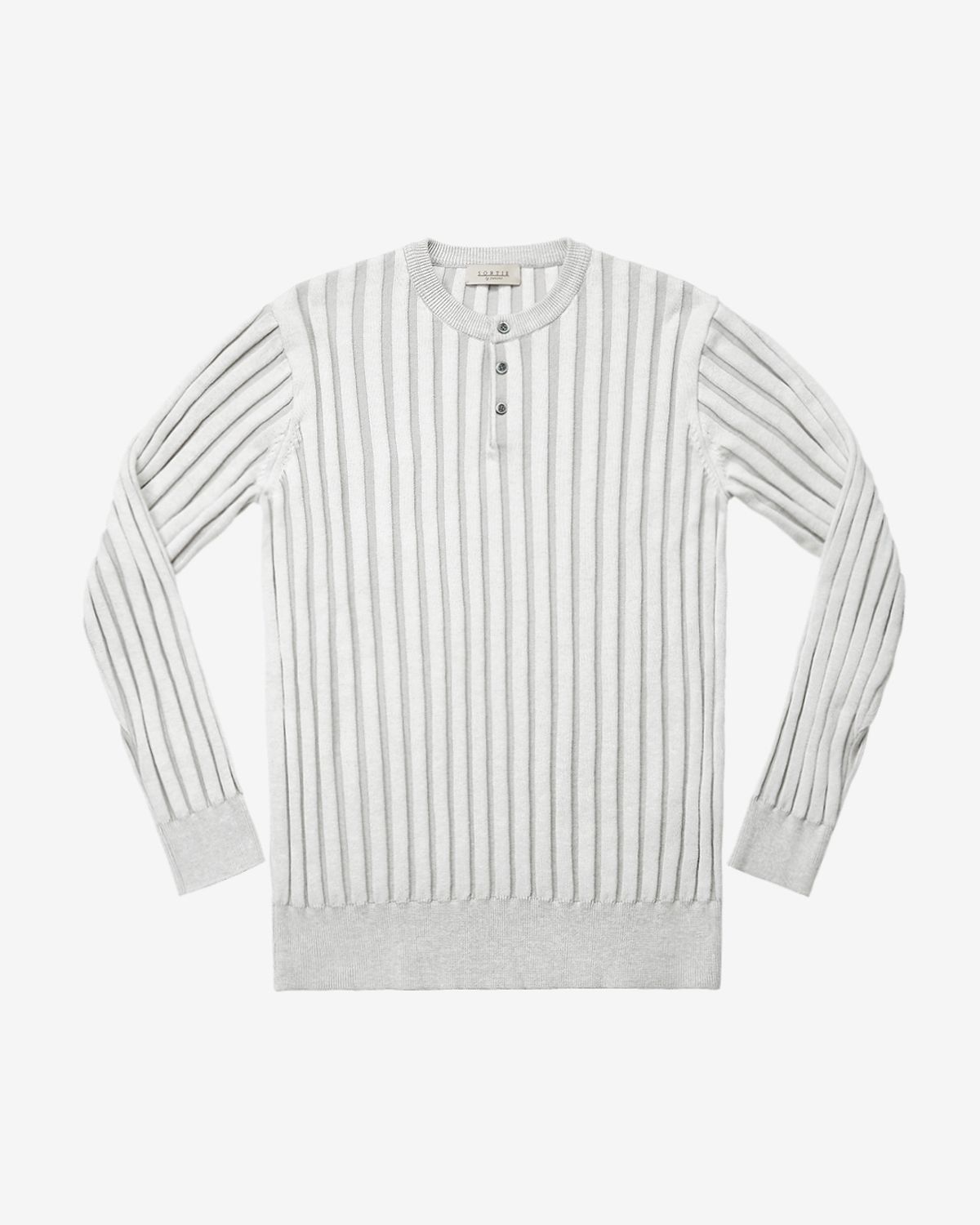 솔티(SORTIE) Reverse Combination Henly neck Knit (Ivory)