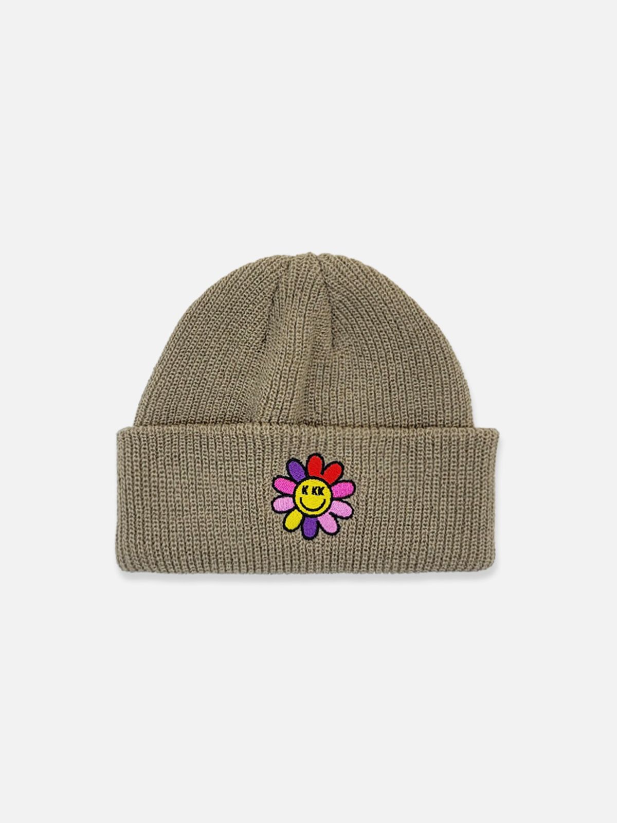 베지터블테이블(VEGETABLE TABLE) K KK ART Short Beanie Walnut Beige